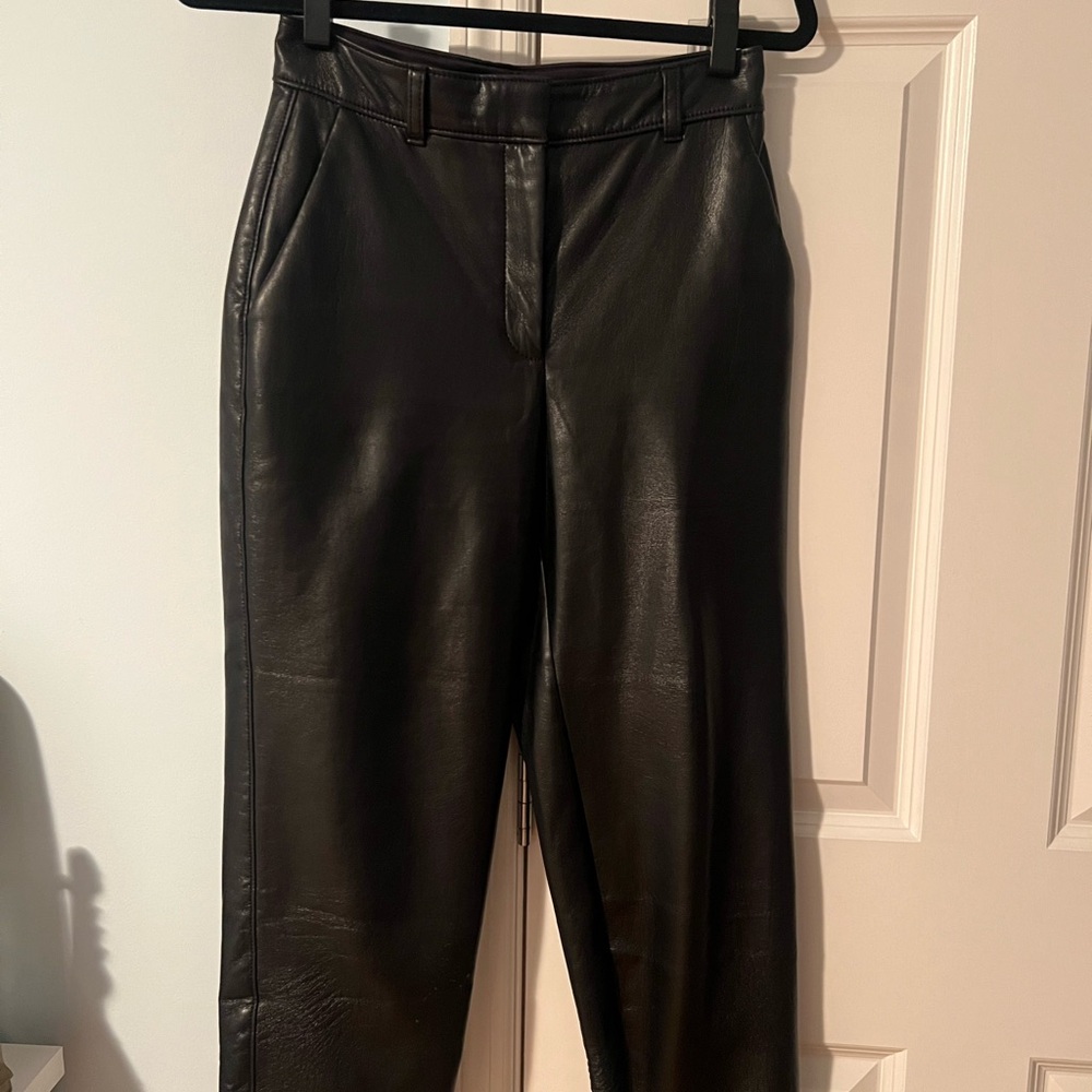 Aritzia Leather Pants